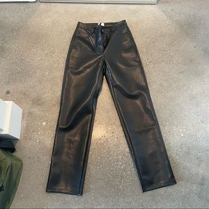 Aritzia Wilfred Faux Leather Pants